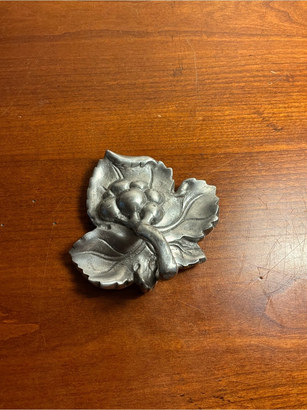 Arthur Court Silver Leaf & Berry Decorative Napkin Weight